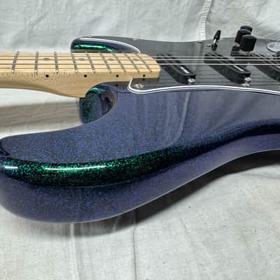 Fender Special Edition FSR Flip Flop Standard Stratocaster Guitar - upgraded! 2004 - Green-Blue image 21