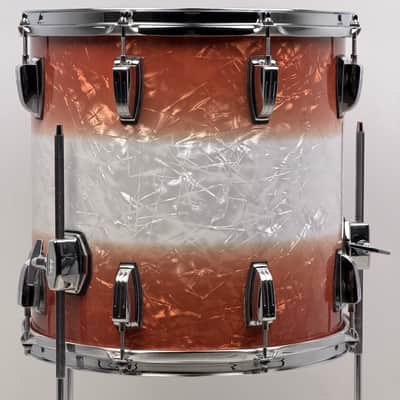 Ludwig 20/12/14/5x14" Classic Maple Downbeat Drum Set w/ Rail - Exclusive Fire Burst Pearl image 21