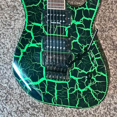 Jackson X Series Soloist SLX DX green crackle electric guitar image 1