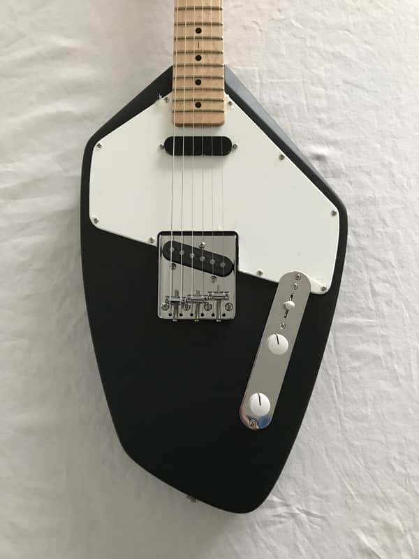 Electric Guitar - Black Fantomcaster - T-Style - Black Fantom 040 image 1
