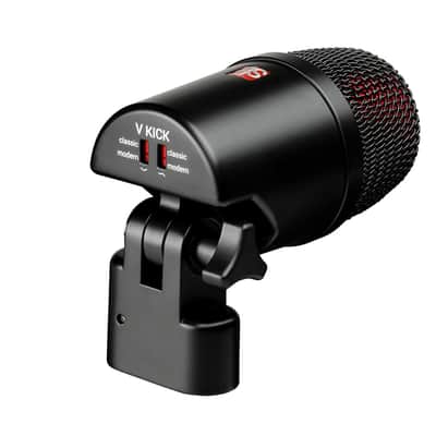 SE ELECTRONICS V Kick Drum Mic - Compact Dynamic Supercardioid Drum Microphone for Kicks with 4 Sound Settings & Adjustable Swivel Mount for Precise Positioning - Perfect for Studio & Live Use (Black) image 8