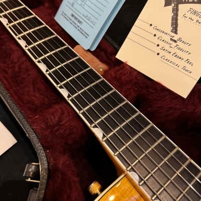 Gretsch G6120AM Nashville 2005 Tiger Maple Amber Stain image 8