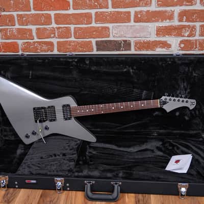 B.C. Rich USA Custom Shop Explorer Metallic Grey 1984 w/Hardshell case image 2