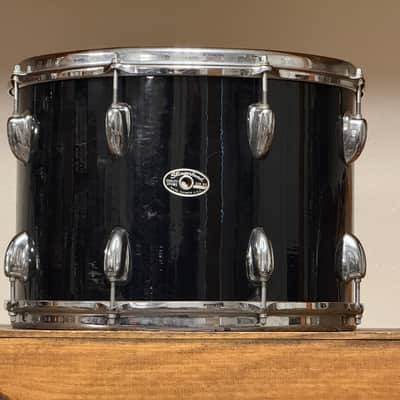 1970's Slingerland 14" Black 3-Ply Maple 10x14 Rack Tom image 2
