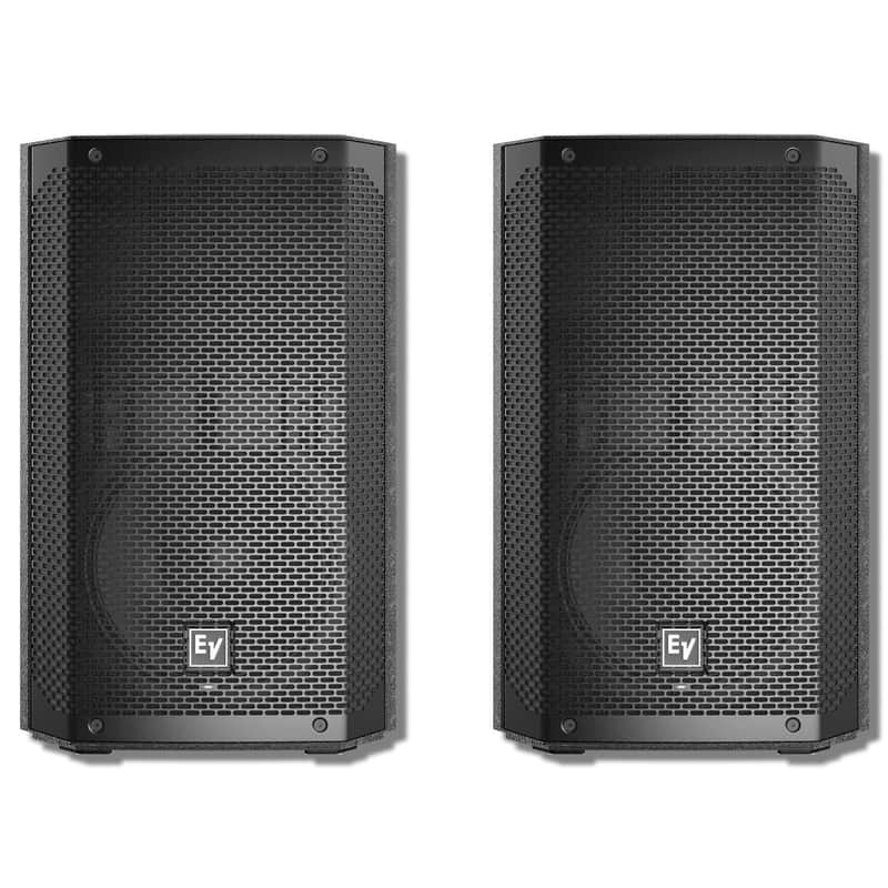 Electro-Voice ELX200-10P 10" 2-Way 1200W Powered Speaker (Black, Pair) image 1
