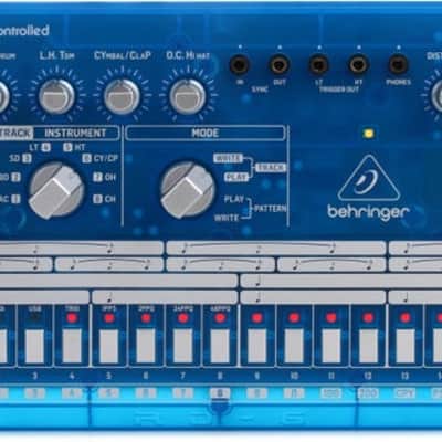 Behringer RD-6-BB Analog Drum Machine - Baby Blue Translucent image 2