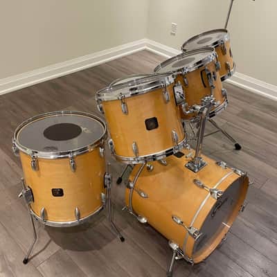 Vintage Gretsch USA Custom Square Badge Drum Kit – Natural Maple - 1980's image 7