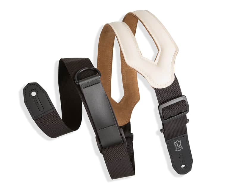 Levy's Specialty Series Cream Right Height Ergonomic Padded Guitar Strap image 1