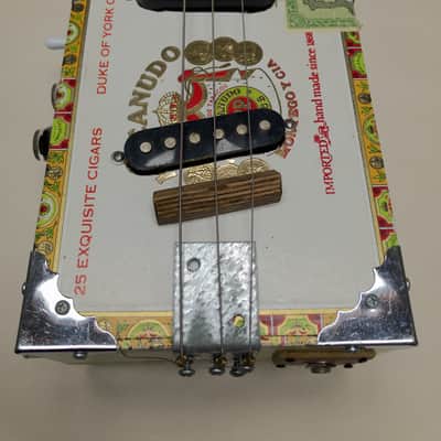 Handmade Cigar Box Guitar 3-String Electric "Swamp Thing" Awesome image 6