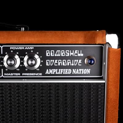 Pre-Owned  '22 Amplified Nation Bombshell 50-Watt Guitar Amp Head And 112 15-ohm 65-watt Matching Cab - Golden Brown Suede Owned by Ben Harper image 6