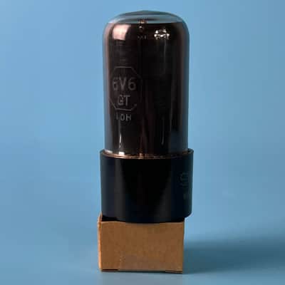 1961 Sylvania  6V6GT Vintage Smoked Glass Vacuum Tube! Tests Good! T559 image 4