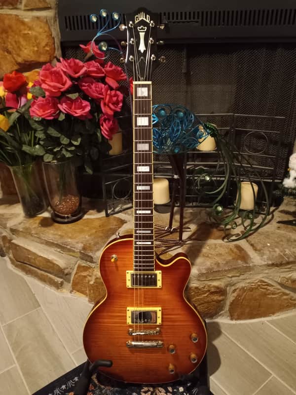 Guild Newark St. Collection Bluesbird 2016 - 2021 - Iced Tea Burst image 1