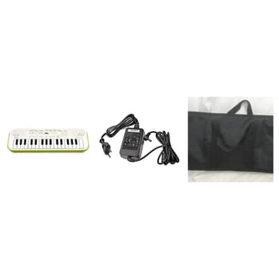 Casio SA50 Bianca - OFFERTA BUNDLE tastiera scolastica 32 tasti mini con borsa e Alimentatore - back to school