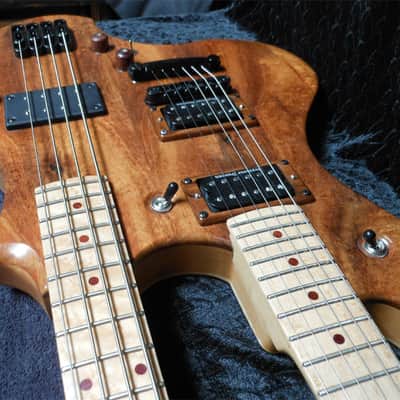 Double-Neck 6 String Guitar/4 String Bass Joe Till Guitars image 11