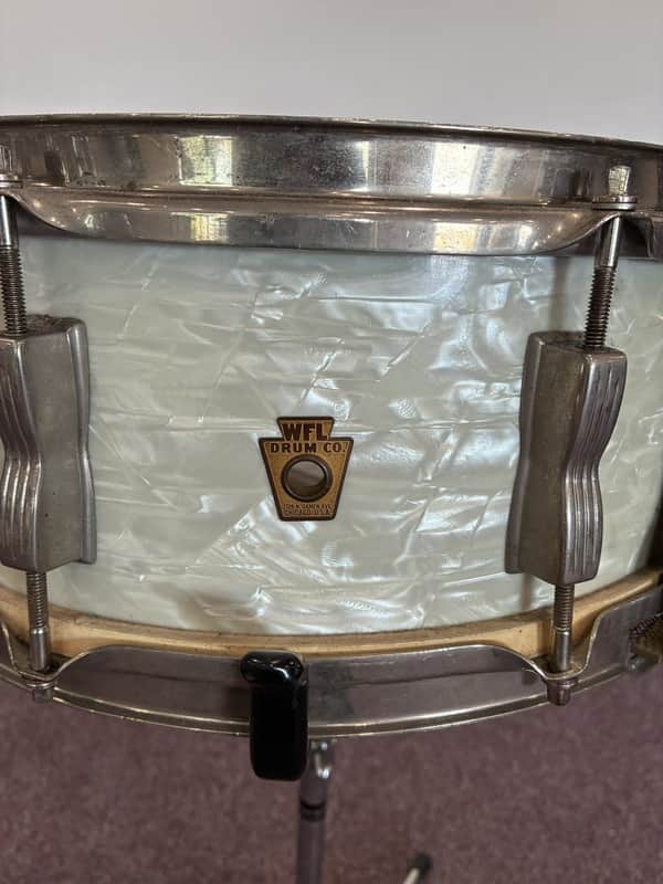 WFL Super Classic Snare Drum 14x5.5" - White Marine Pearl