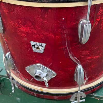 Majestic Semi Pro 1965 - Red Pearl 3-piece w/hardware imagen 13