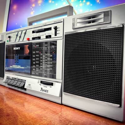 SONY CFS-3000S 🌈RaRe🌈 Vintage Stereo Cassette Boombox image 3
