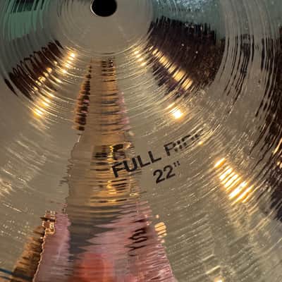 Paiste Twenty Custom 22" Full Ride Cymbal Rare 3218g Video! image 3