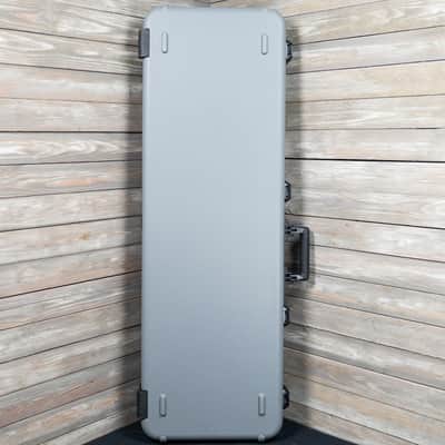 Fender Deluxe Molded Bass Case - Gray with Blue Lining (81892-WH) image 2
