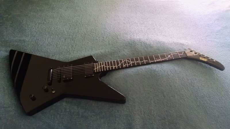 ESP Explorer 1997 Black MX 250 II with Custom Inlay | Reverb