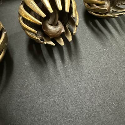 Dobani ELPB 5-Piece Elephant Bells on Rack, Solid Brass, Graduated from 1.5"-3" image 10