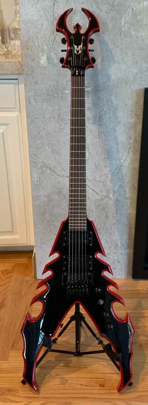 Moser Bastard V BLACK & RED CUSTOM ELECTRIC GUITAR | Reverb