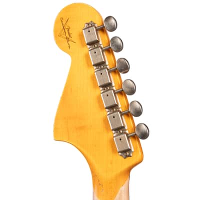 Fender Custom Shop 1962 Bass VI Super Heavy Relic Super Faded Ocean Turquoise (386) image 5