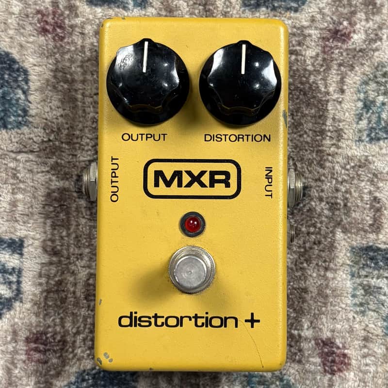 1981 MXR Distortion + Plus Vintage Block Logo Guitar Effect Pedal W/ LED & 1/8” Power! image 1