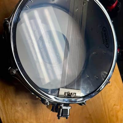 Ahead 14" x 6" Snare Drum Black Nickel over Brass w/ Dunnett R4 Throw-off image 5