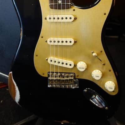 Fender Limited Edition Roasted "Big Head" Stratocaster Relic Aged Black image 2
