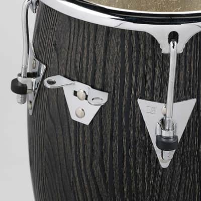 Latin Percussion LP1175SA Uptown Series 11.75" Sculpted Ash Conga - Ebony Stain image 3