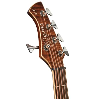 Ortega KTSM2-5 Signature Series Ken Taylor Solid Spruce Top Nato Neck Cutaway 5-String Acoustic-Electric Bass Guitar w/Gig Bag image 16