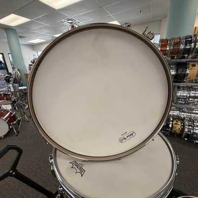 Ludwig 110th anniversary snare drum usa 5.5 by 14 2019 - Natural AGED EXOTIC AVODIRE image 6
