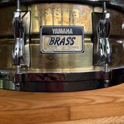 (Video) Yamaha 1990s SD-4105 14x5.5 Seamless Brass Snare Drum image 2