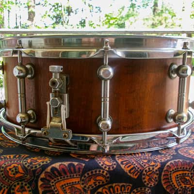 Brady 14x5.5 Jarrah Stave Snare Drum Early ’90s image 6