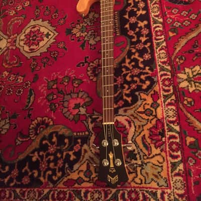 Left handed Guild B-301a bass guitar 1980 natural image 2
