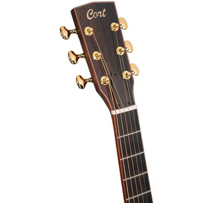 Cort ROSELYN Masterpiece Series Roselyn Redux OM Cutaway Body 5pcs Mahogany & Walnut Neck 6-String Acoustic-Electric Guitar w/Hard Case image 23