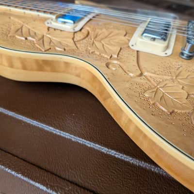 Electra 2258 Tree Of Life Set Neck Electric Guitar ?Prototype? 1970s Natural W/OHSC image 6