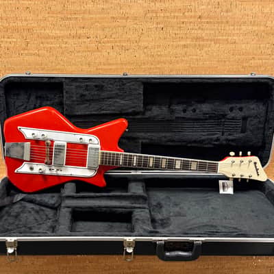 Airline JB Hutto Wood Body Valco Supro 1960s - Red image 8