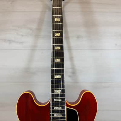 Gibson Vintage 1967 ES-330TD Hollowbody Electric Guitar Cherry w/ Vintage Chipboard Case image 4