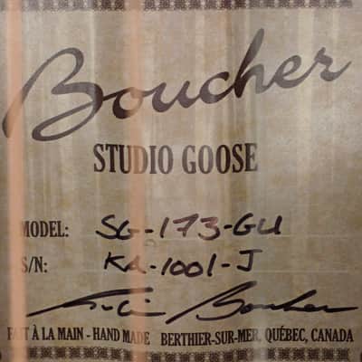 Boucher SG-173-GU Studio Goose Guitar #KA-1007-J image 2