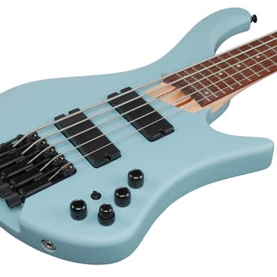 Ibanez EHB Ergonomic Headless Bass 5 String - Purist Blue Matte (EHB605PRM) image 6