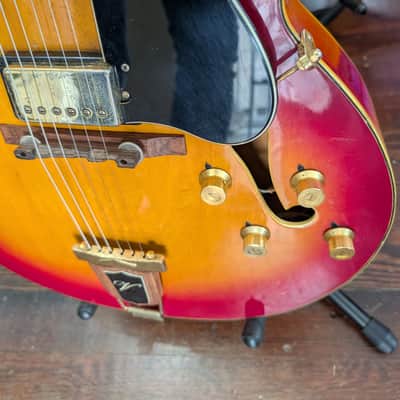 Ventura V-1400 Barney Kessel Hollow Body Electric Guitar 1960s Japan image 10