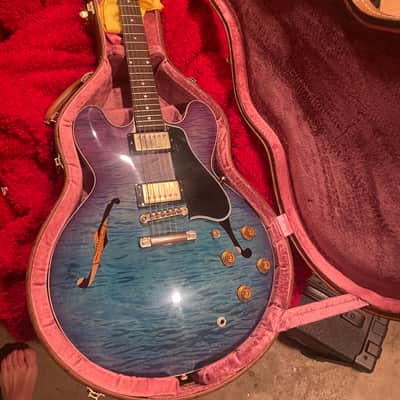 gibson es-335 namm special  1958 premiere blueberry 1958 blueberry image 1