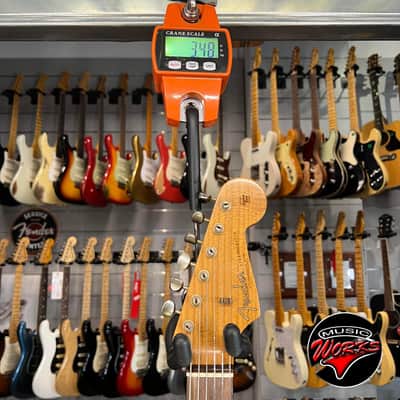 Fender   Custom Shop 62 Stratocaster Relic Antique Olympic White image 5