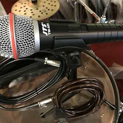 JTS  TM-929 (SM58 Clone) XLR/USB Mic Podasting Bundle Package w/ 2 cables, stand, and case image 3