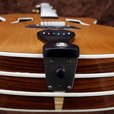 One Of A Kind German Handmade Flat Top Jazz Guitar 1970s Natural Gloss All Solid Woods image 7