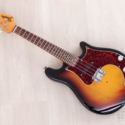 1966 Fender Mandocaster Vintage Electric Mandolin Sunburst, 100% Original w/ Case image 10