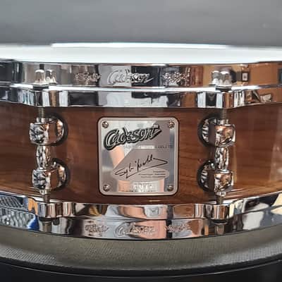 Cadeson Drum Co. 4"x14" Piccolo Snare Drum 1970's - WALNUT MAPLE BIRCH & CHERRY image 4