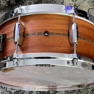 Tama Star Solid Mahogany Snare Drum 6x14” Oiled Natural Mahogany (TLH146S-OMH) image 3
